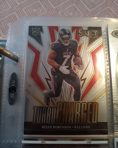 2023 Panini Select Turbocharged #TUR-BRO Bijan Robinson — front