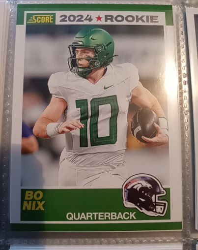 2024 Panini Score #9 Bo Nix Rookie — front