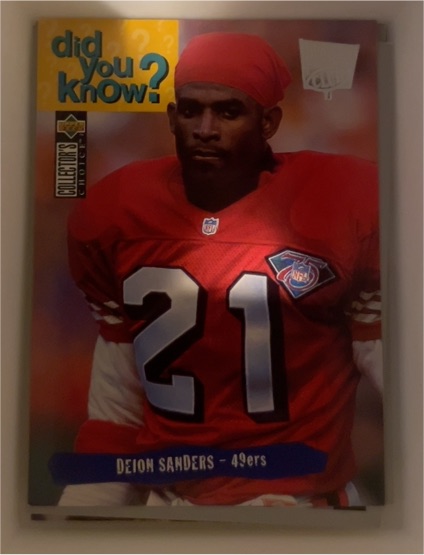 1995 Upper Deck Collector's Choice #48 Deion Sanders — front
