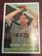 1957 Topps #256 Ronnie Kline — front