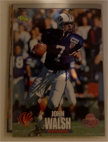 1995 Classic NFL Rookies #76 John Walsh — front
