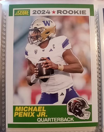 2024 Panini Score #7 Michael Penix Jr. Rookie — front