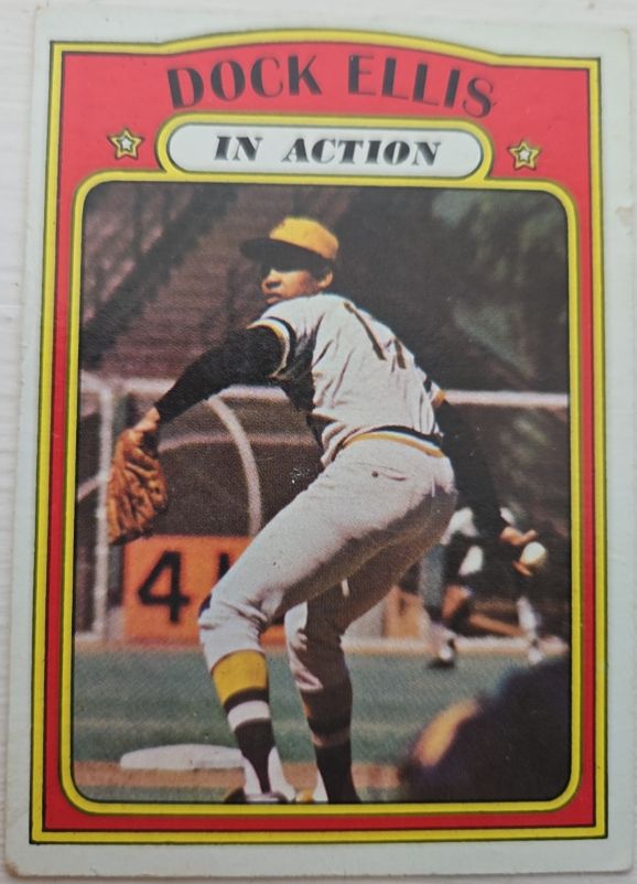 1972 Topps #180 Dock Ellis In Action — front
