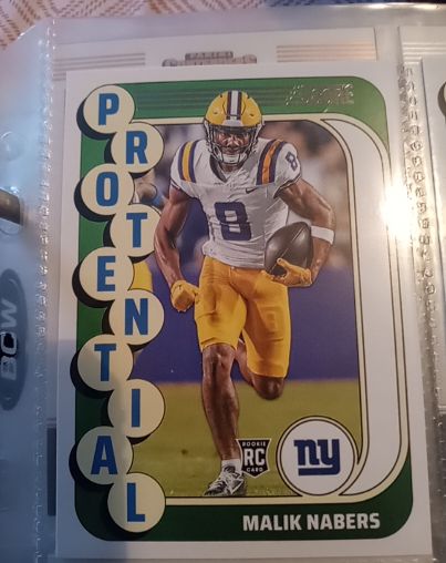 2024 Panini Score #4 Malik Nabers Protential Rookie Insert — front