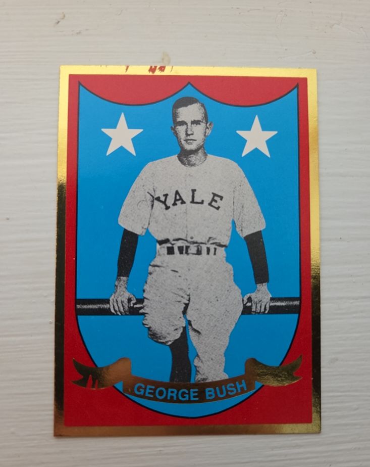 1990 George Bush Yale Rookie Baseball Card — front