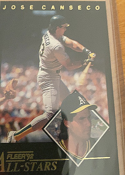 1992 Fleer #24 Jose Canseco All-Stars — front
