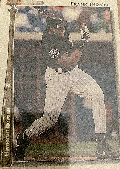 1992 Upper Deck #HR8 Frank Thomas Homerun Heroes — front