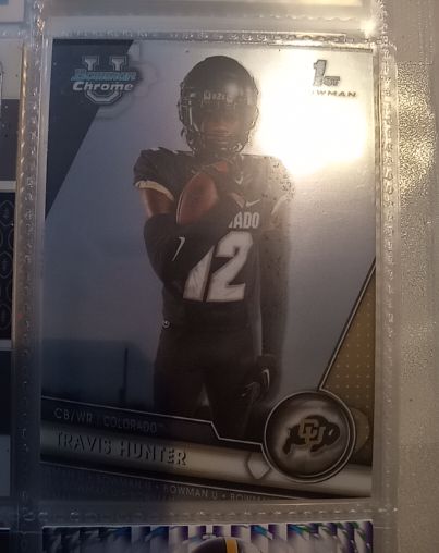 2023 Bowman University Chrome #36 Travis Hunter — front