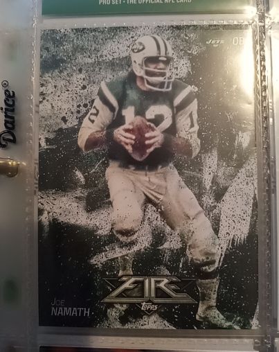 2014 Topps Fire #61 Joe Namath — front