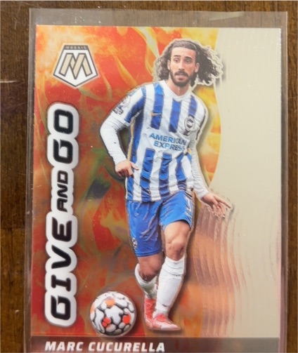 2021-22 Panini Mosaic Premier League #12 Marc Cucurella Give and Go — front