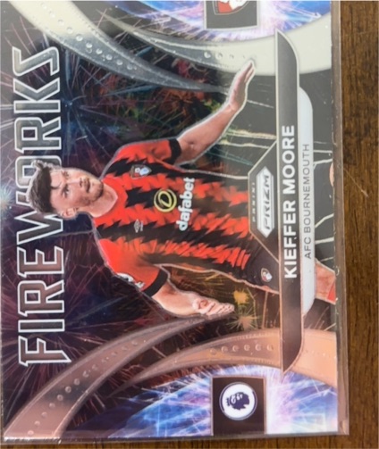 2022-23 Panini Prizm Premier League Fireworks #15 Kieffer Moore — front