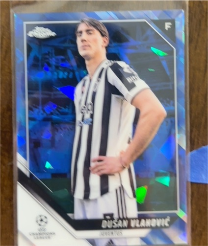 2021-22 Topps Chrome UEFA Champions League #86 Dusan Vlahovic — front