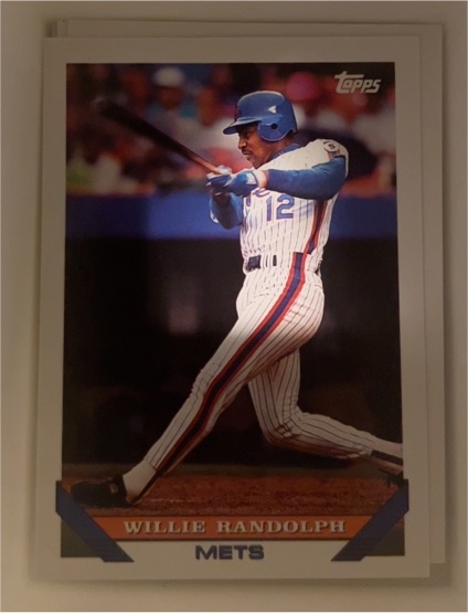 1993 Topps #324 Willie Randolph — front