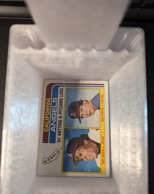1982 Topps #276 Angels Batting & Pitching Leaders Rod Carew Kel Forsch — front