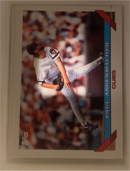 1993 Topps #319 Paul Assenmacher — front