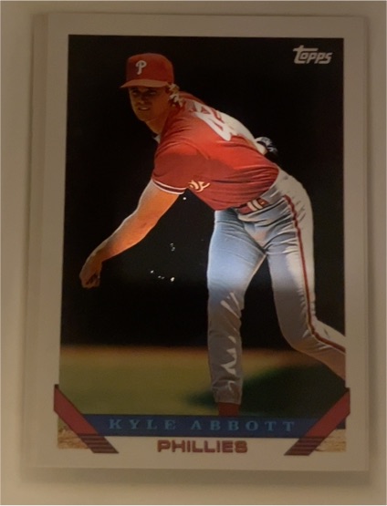 1993 Topps #317 Kyle Abbott Philadelphia Phillies — front