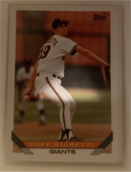 1993 Topps #310 Dave Righetti — front