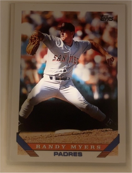 1993 Topps #302 Randy Myers — front
