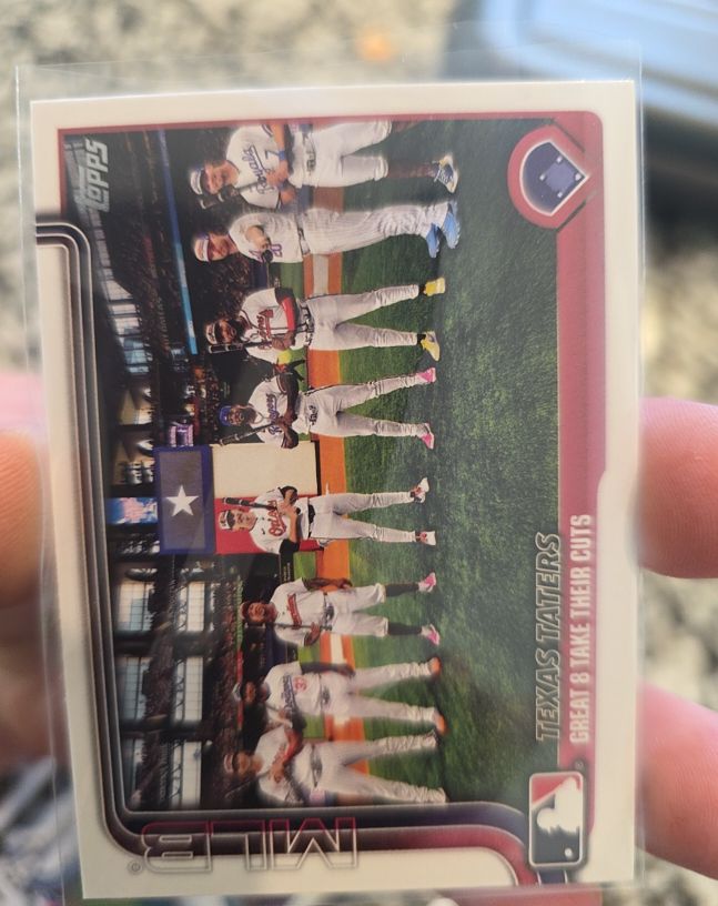2025 Topps Series 2 #409 Texas Taters Great 8 Take Their Cuts — front