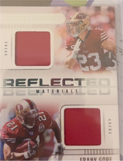 2025 Panini Luminance Reflected Materials Frank Gore — front