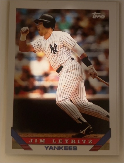 1993 Topps #385 Jim Leyritz — front