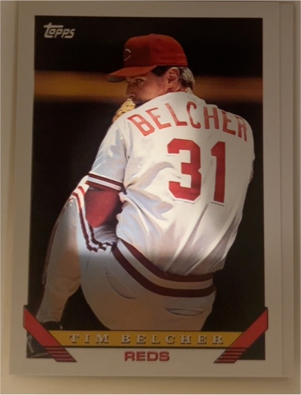 1993 Topps #382 Tim Belcher Cincinnati Reds — front