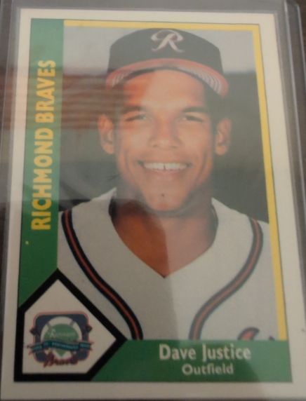 1990 CMC Richmond Braves #9 Dave Justice — front