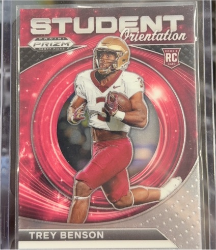 2024 Panini Prizm Draft Picks Student Orientation #SO-TB Trey Benson — front