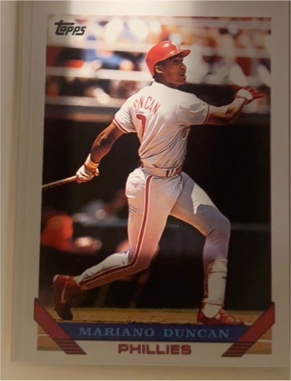 1993 Topps #371 Mariano Duncan — front