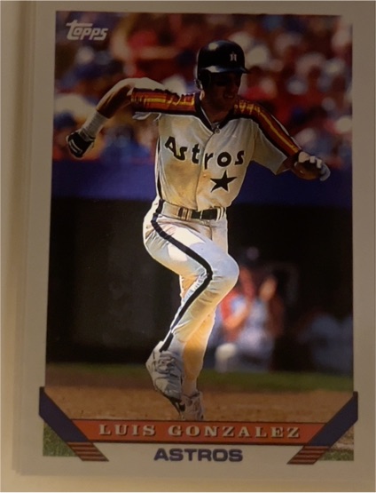 1993 Topps #362 Luis Gonzalez Houston Astros — front
