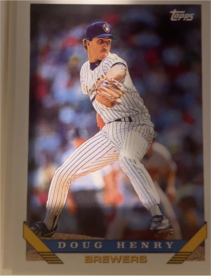 1993 Topps #343 Doug Henry — front