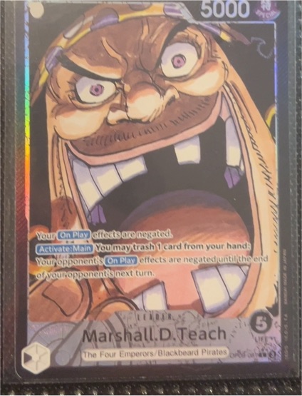 One Piece Card Game OP09-081 Marshall D. Teach — front