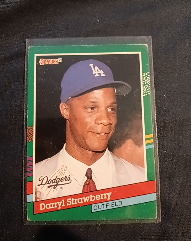 1991 Donruss #696 Darryl Strawberry — front