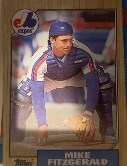1987 Topps #212 Mike Fitzgerald — front