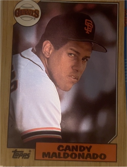 1987 Topps #335 Candy Maldonado — front