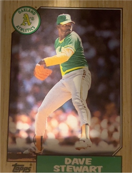 1987 Topps #14 Dave Stewart — front