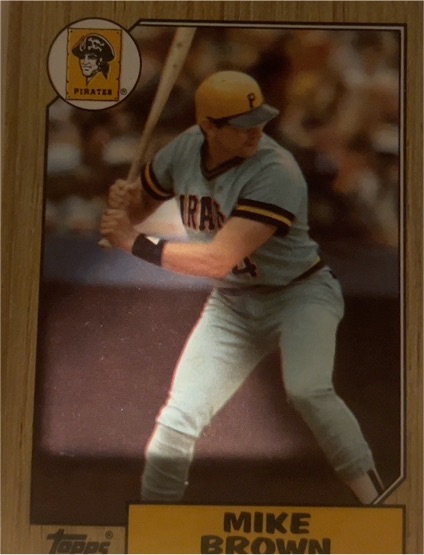 1987 Topps #341 Mike Brown — front