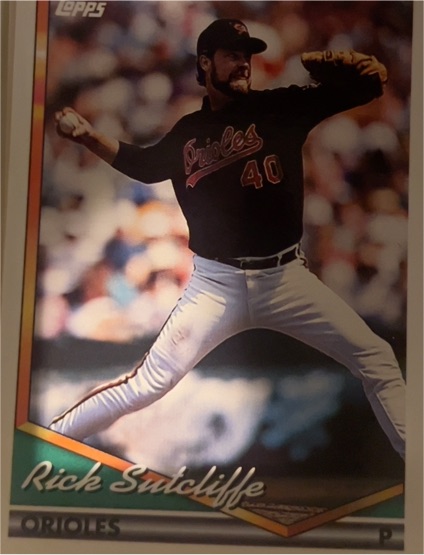1994 Topps #91 Rick Sutcliffe — front