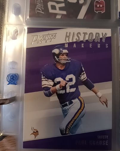 2019 Panini Prestige History Makers #HM-PK Paul Krause — front