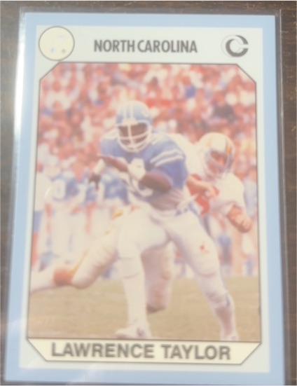 1990 Collegiate Collection #4 Lawrence Taylor — front