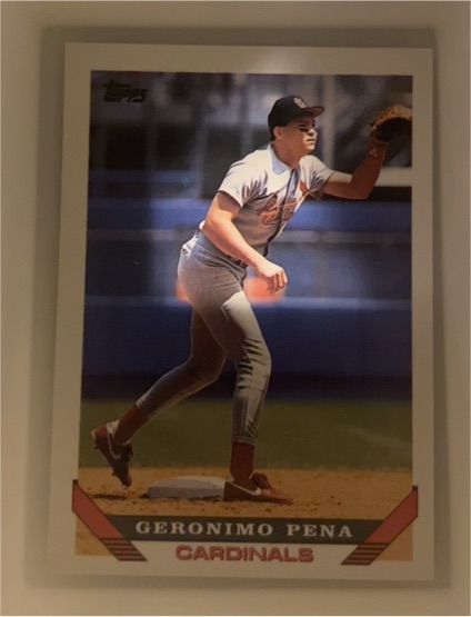 1993 Topps #312 Geronimo Pena — front