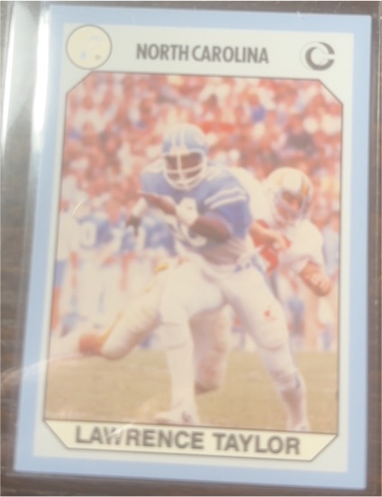 1990 Collegiate Collection #4 Lawrence Taylor — front