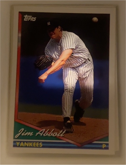 1994 Topps #350 Jim Abbott — front