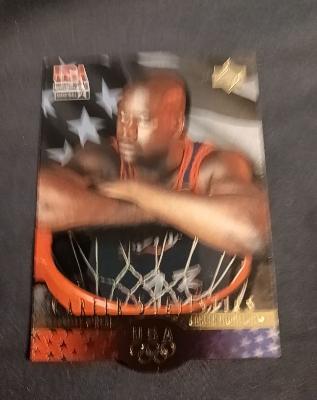 1996 Upper Deck USA Basketball #S5 Shaquille O'Neal — front