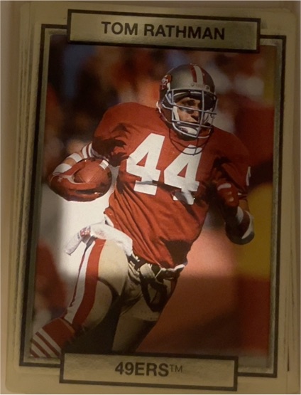 1990 Action Packed #247 Tom Rathman — front