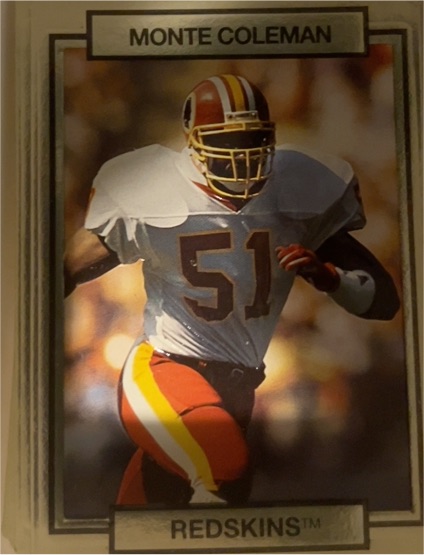 1990 Action Packed #272 Monte Coleman — front