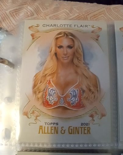 2021 Topps Heritage WWE Allen & Ginter #AG-7 Charlotte Flair — front