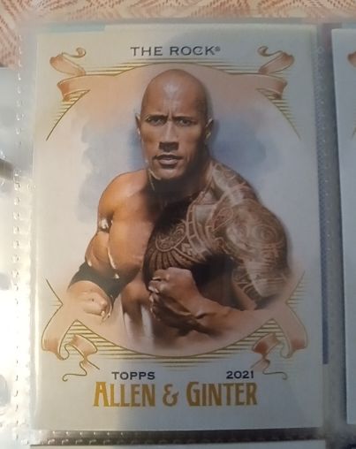 2021 Topps Allen & Ginter #AG-27 The Rock — front