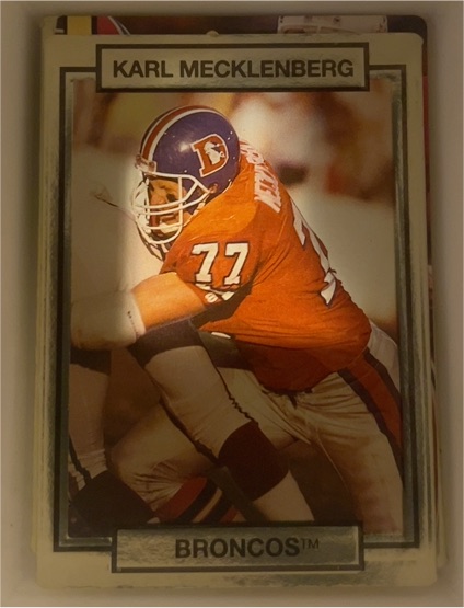 1990 Action Packed #68 Karl Mecklenburg — front