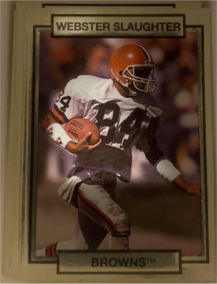 1990 Action Packed #49 Webster Slaughter — front